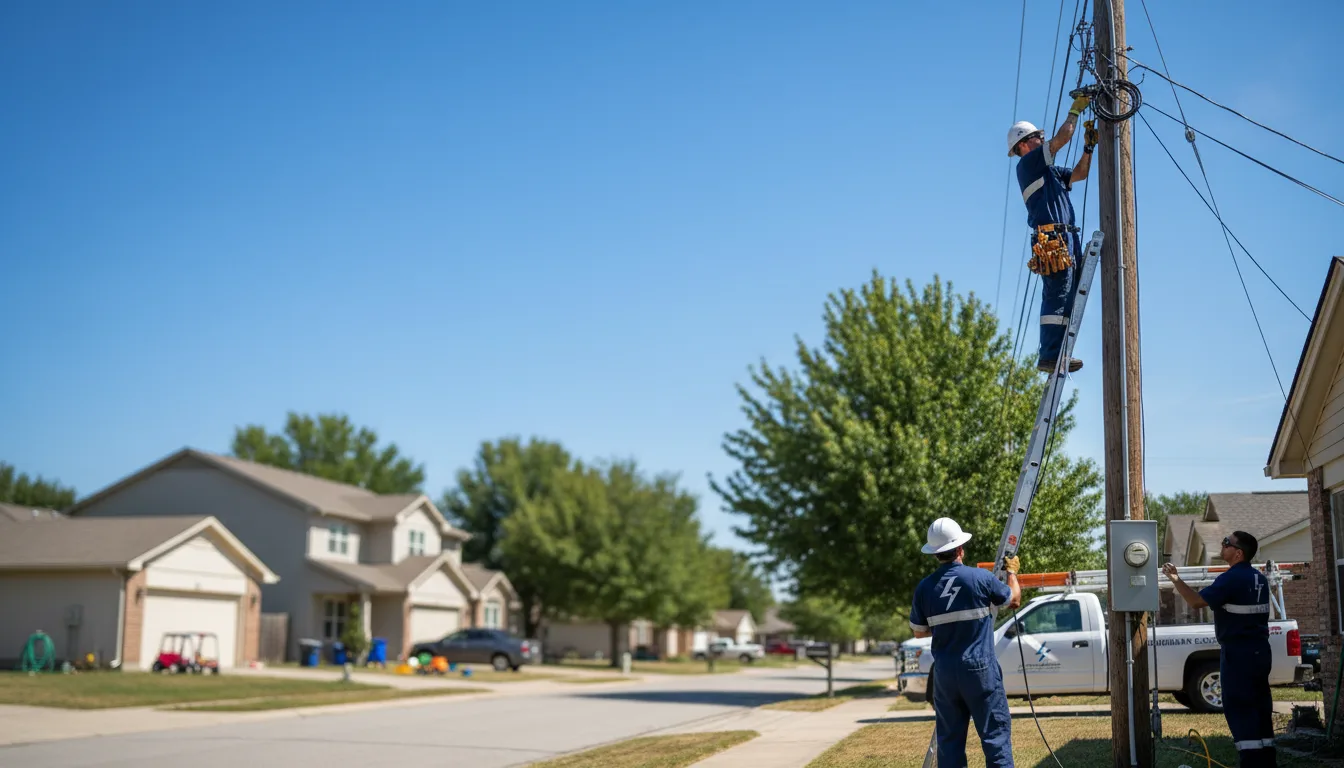Residential electrician providing installation services in Lake Delton, WI